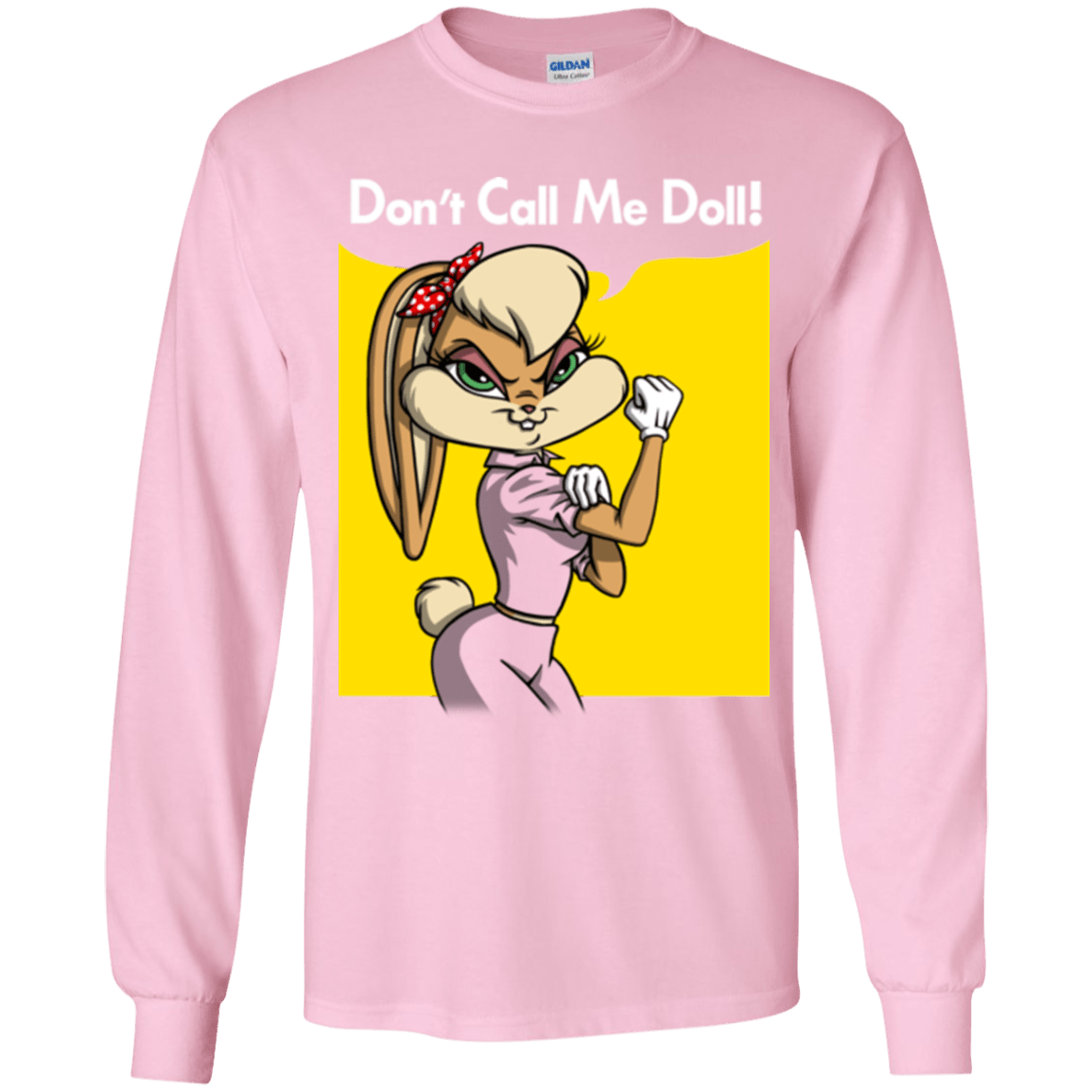 T-Shirts Light Pink / YS Lola Dont Call me Doll Youth Long Sleeve T-Shirt