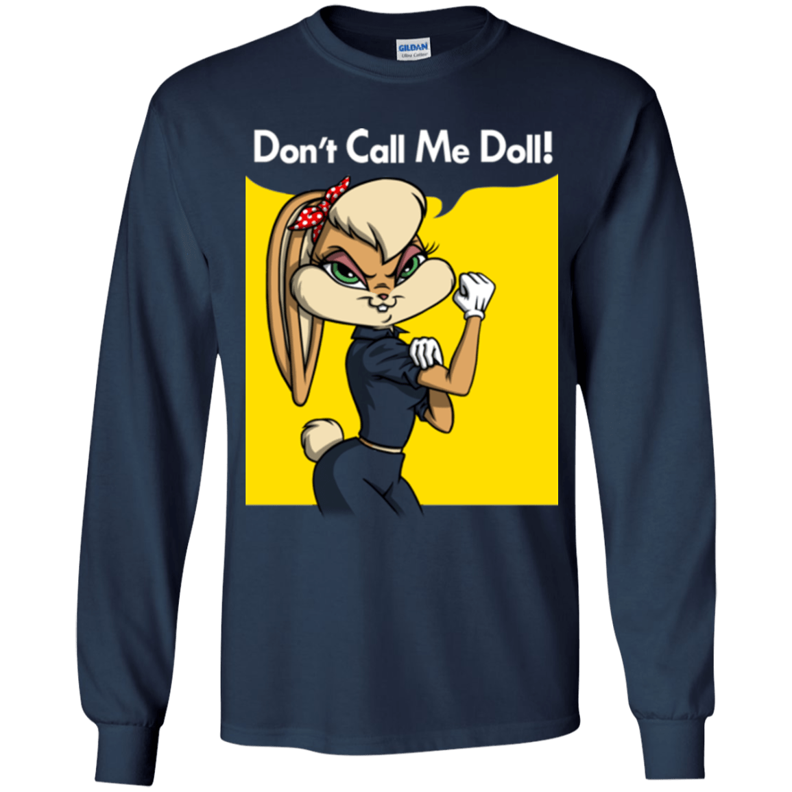 T-Shirts Navy / YS Lola Dont Call me Doll Youth Long Sleeve T-Shirt