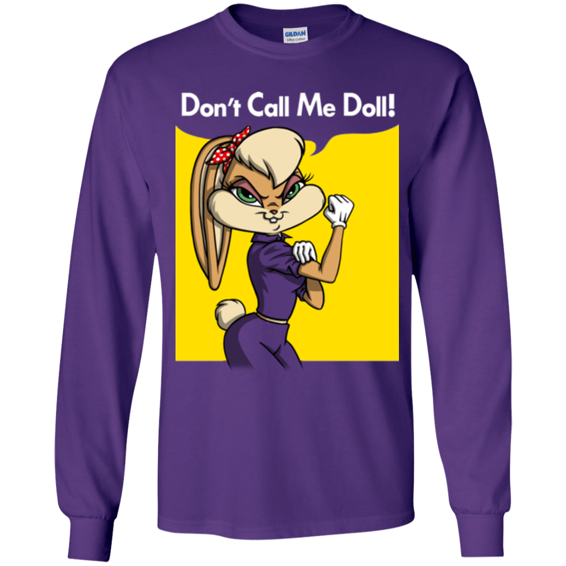 T-Shirts Purple / YS Lola Dont Call me Doll Youth Long Sleeve T-Shirt