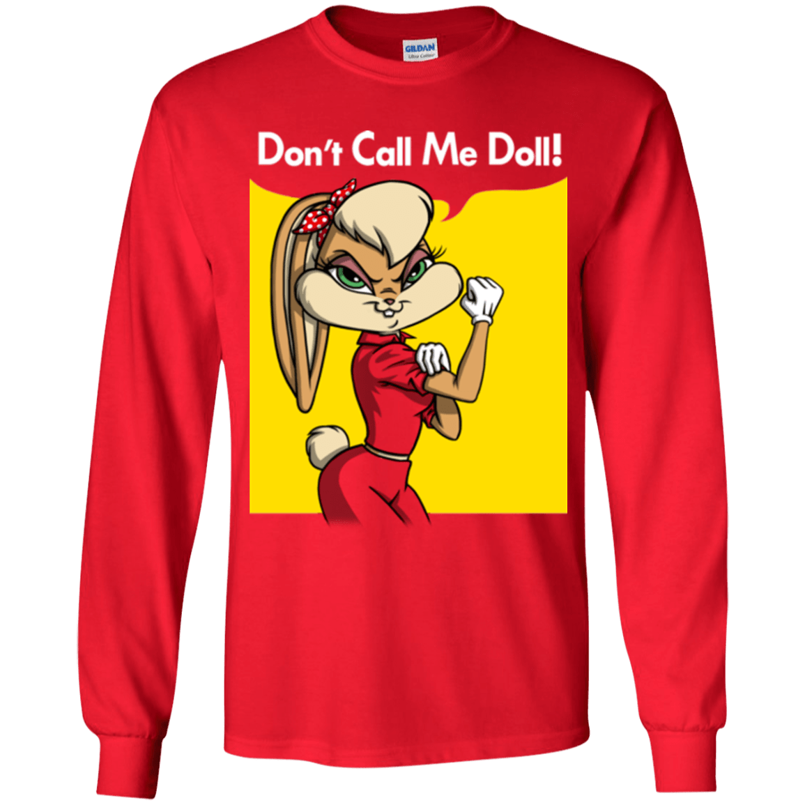 T-Shirts Red / YS Lola Dont Call me Doll Youth Long Sleeve T-Shirt