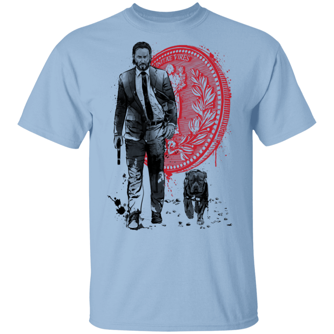 T-Shirts Light Blue / S Lone Hitman and Cub T-Shirt