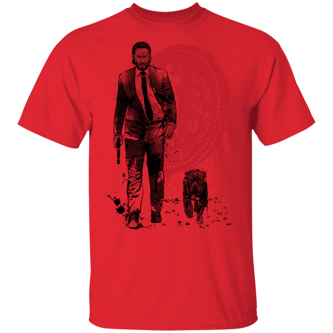 T-Shirts Red / S Lone Hitman and Cub T-Shirt