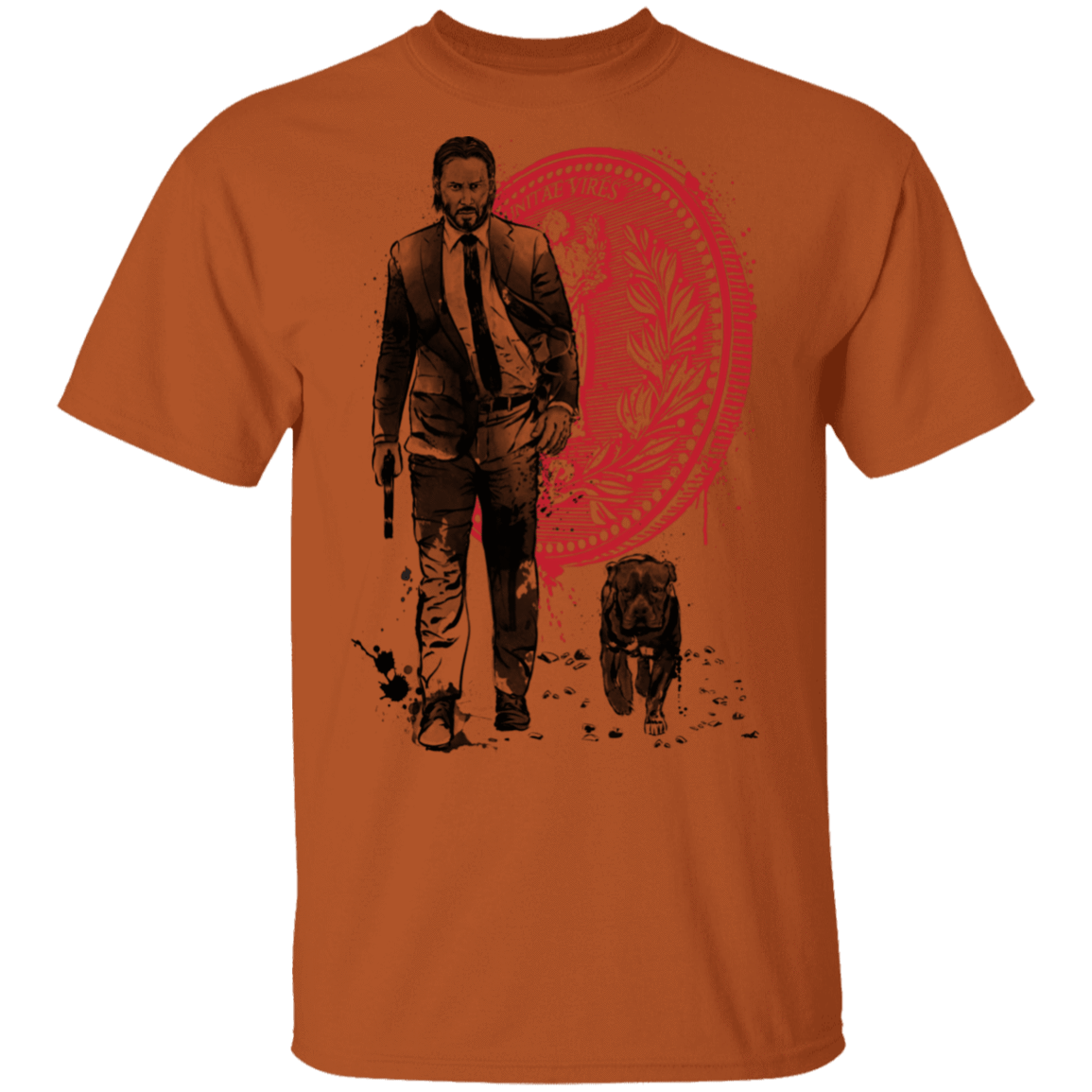 T-Shirts Texas Orange / S Lone Hitman and Cub T-Shirt