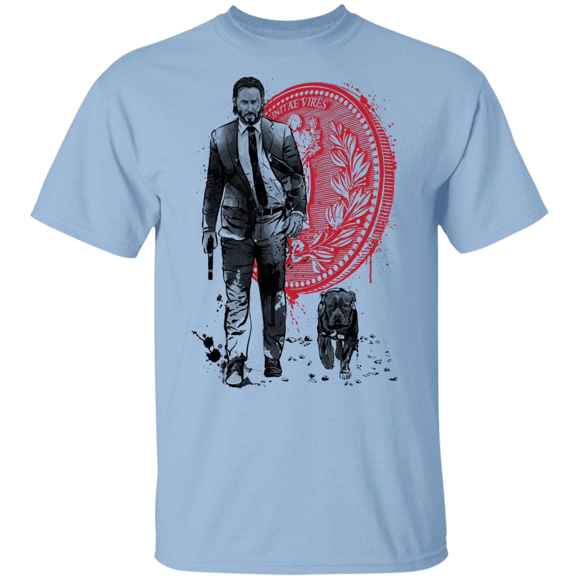 T-Shirts Light Blue / YXS Lone Hitman and Cub Youth T-Shirt