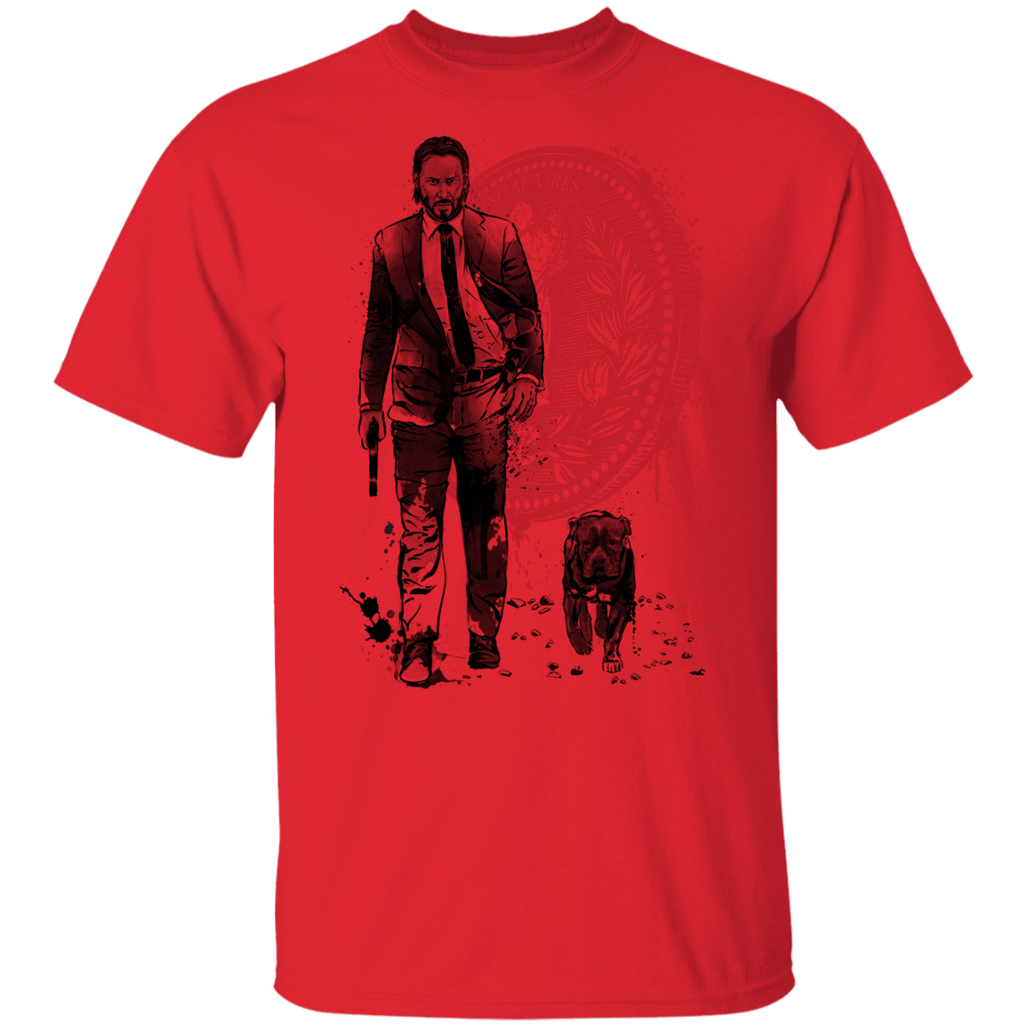 T-Shirts Red / YXS Lone Hitman and Cub Youth T-Shirt