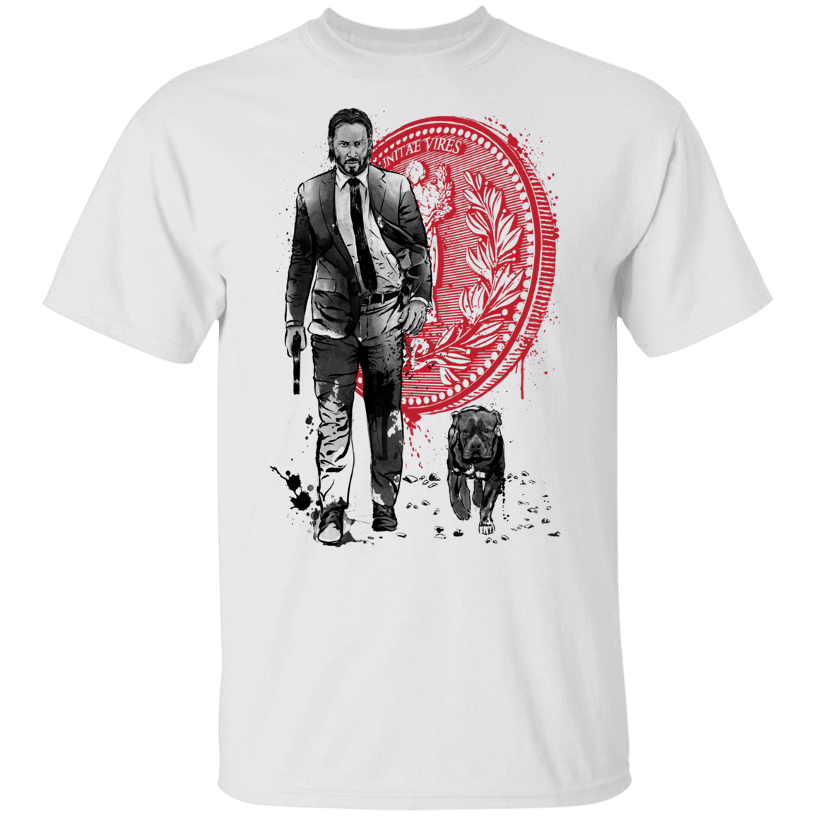 T-Shirts White / YXS Lone Hitman and Cub Youth T-Shirt