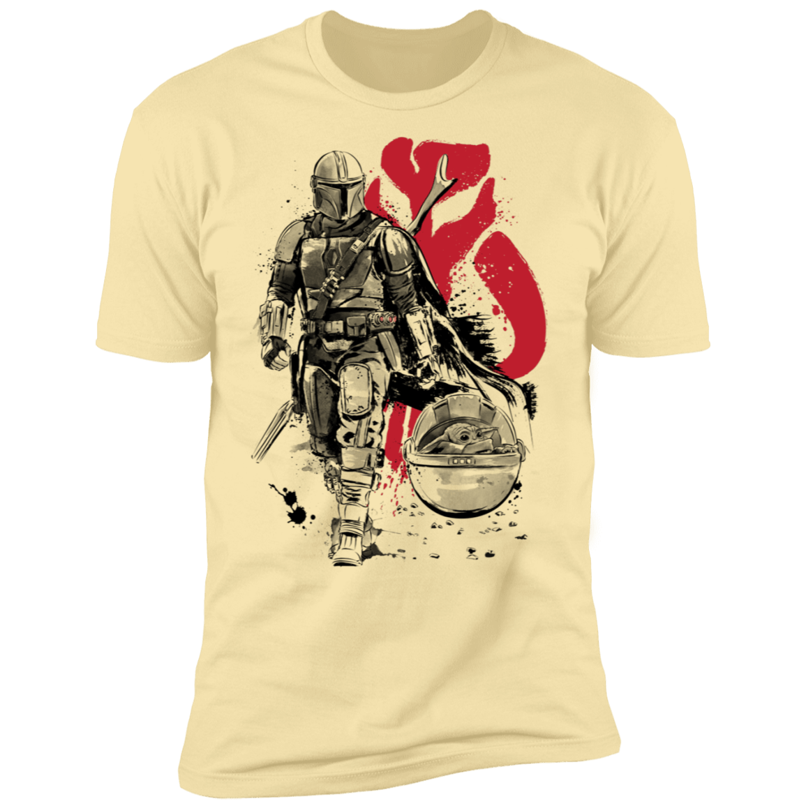 T-Shirts Banana Cream / S Lone Hunter and Cub Men's Premium T-Shirt