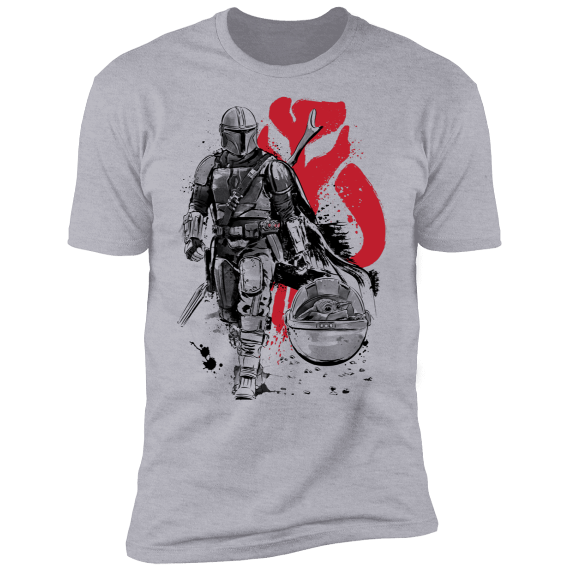 T-Shirts Heather Grey / S Lone Hunter and Cub Men's Premium T-Shirt