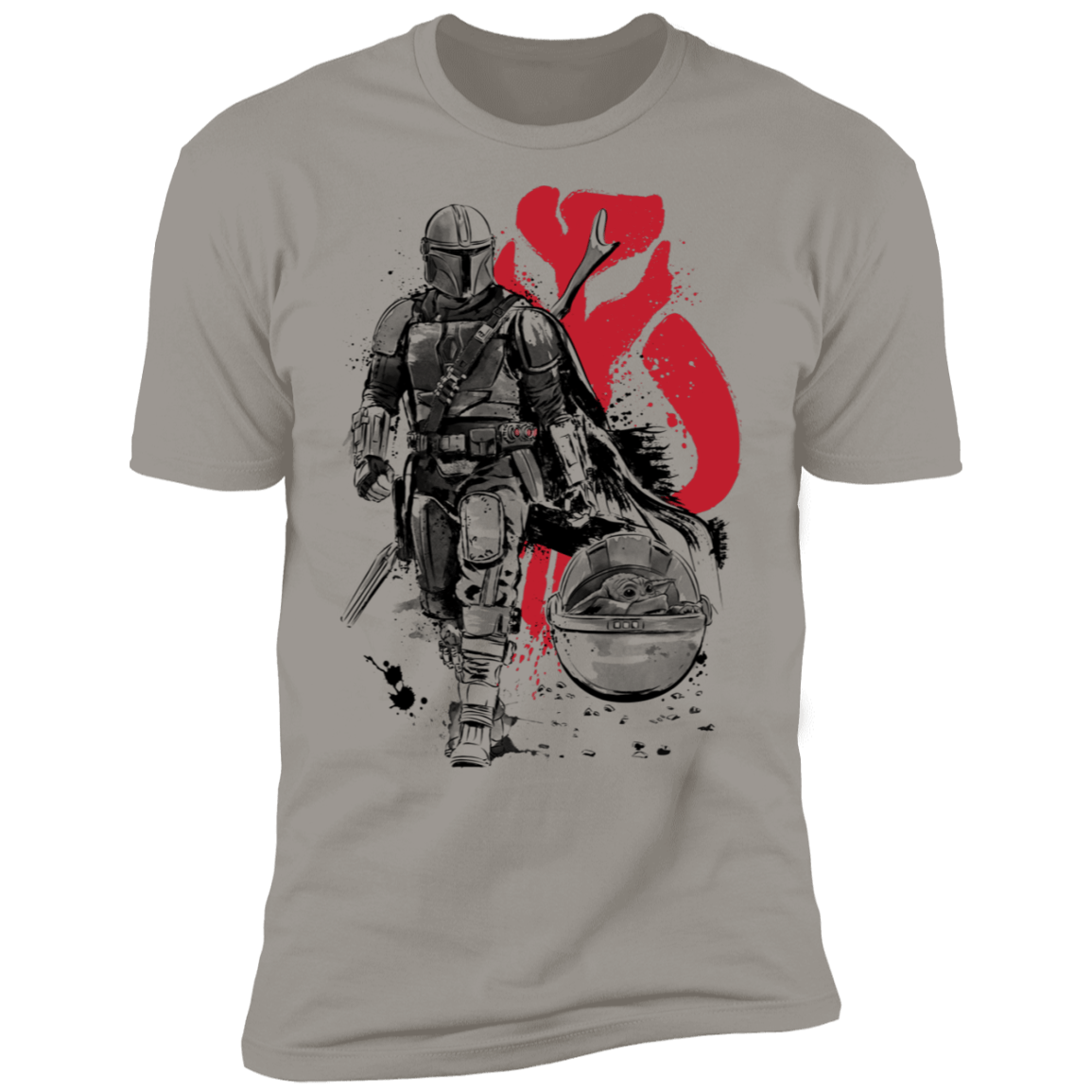 T-Shirts Light Grey / S Lone Hunter and Cub Men's Premium T-Shirt