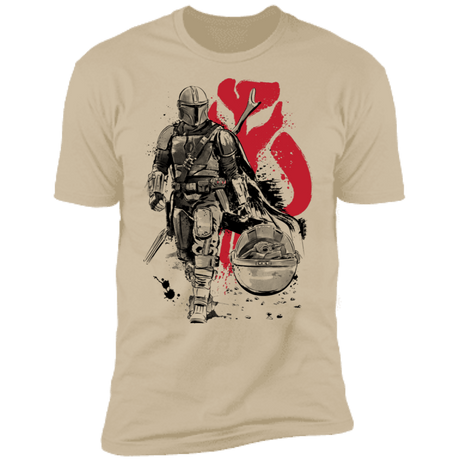 T-Shirts Sand / S Lone Hunter and Cub Men's Premium T-Shirt