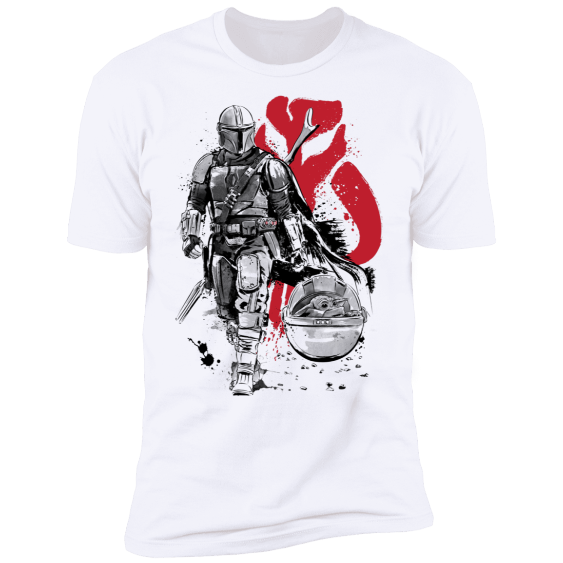 T-Shirts White / S Lone Hunter and Cub Men's Premium T-Shirt