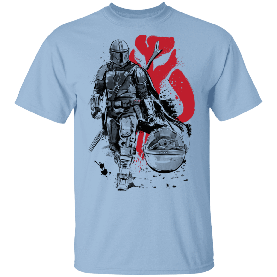 T-Shirts Light Blue / S Lone Hunter and Cub T-Shirt