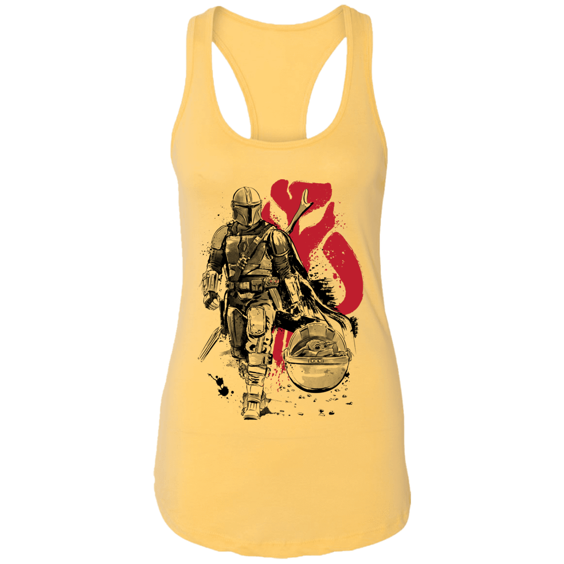 T-Shirts Banana Cream / X-Small Lone Hunter and Cub Women's Premium Racerback Tank