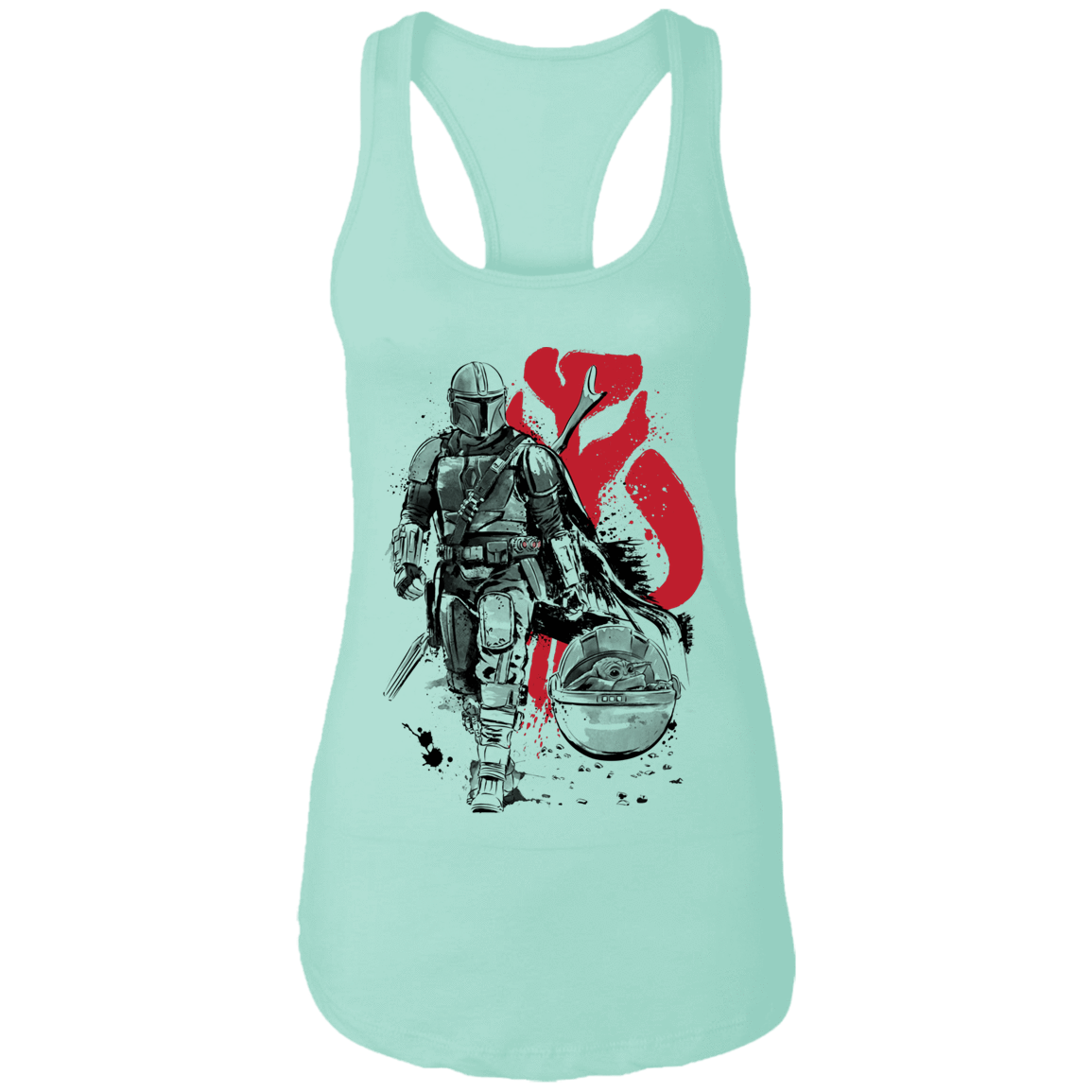 T-Shirts Mint / X-Small Lone Hunter and Cub Women's Premium Racerback Tank