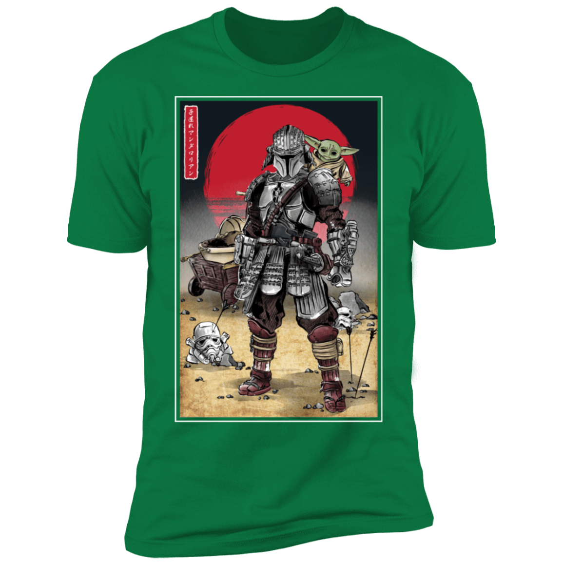 T-Shirts Kelly Green / S Lone Ronin and Cub Men's Premium T-Shirt