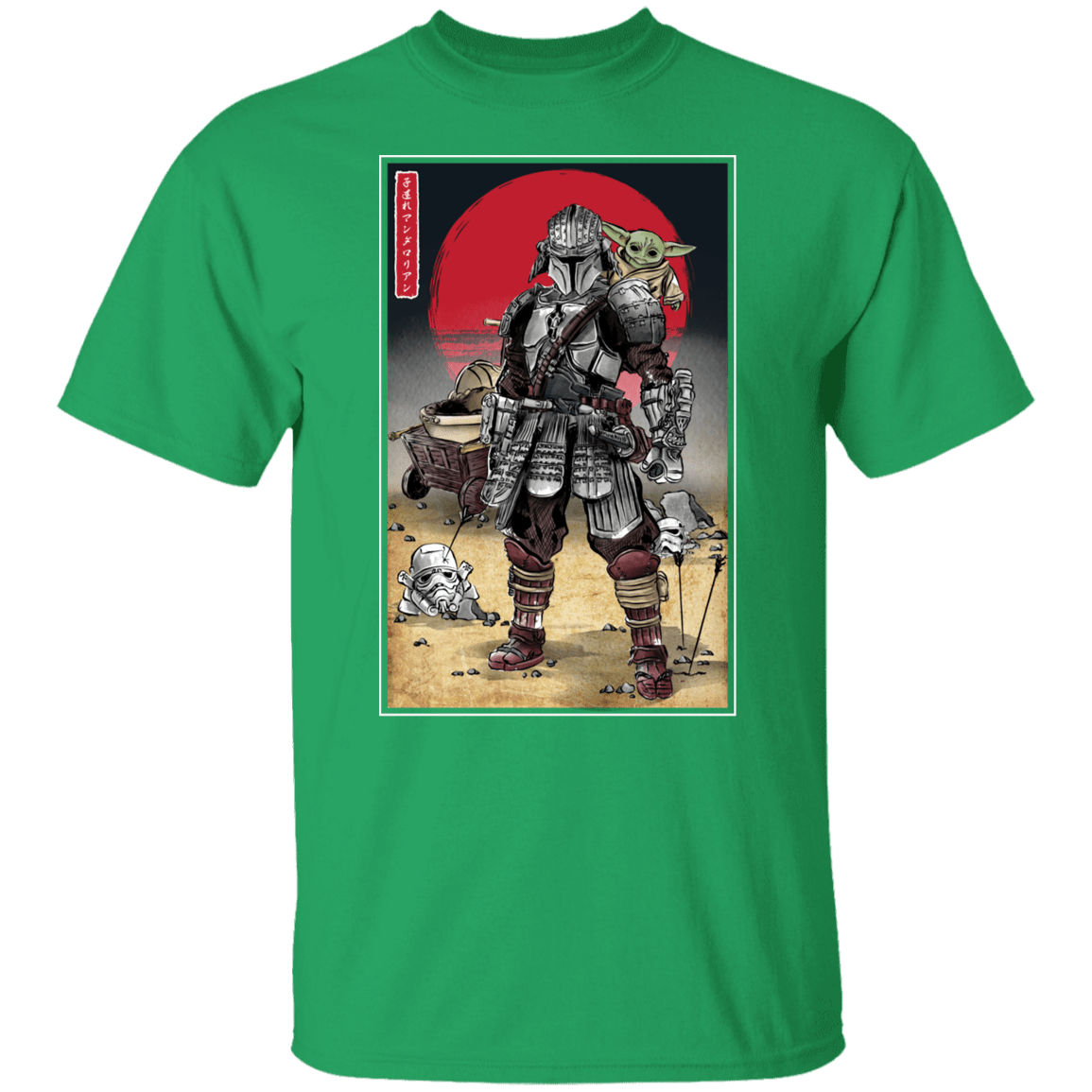 T-Shirts Irish Green / S Lone Ronin and Cub T-Shirt