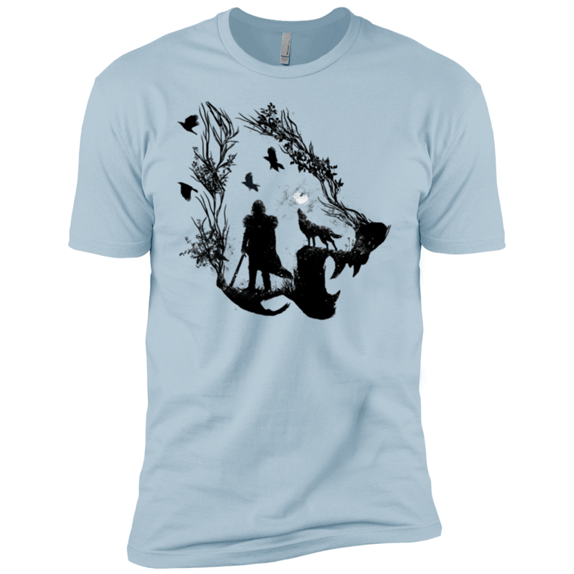 T-Shirts Light Blue / YXS Lone wolf Boys Premium T-Shirt