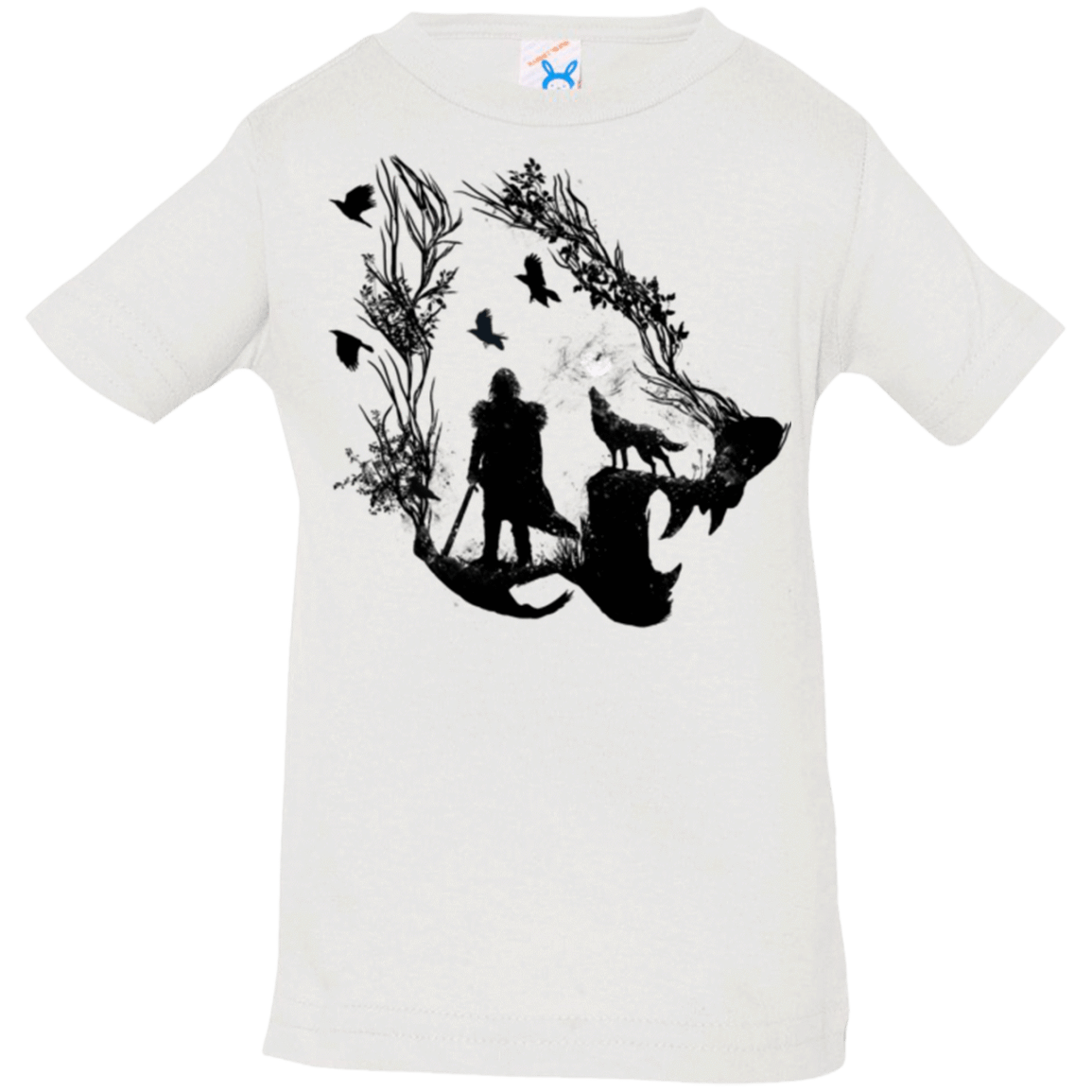 T-Shirts White / 6 Months Lone wolf Infant Premium T-Shirt