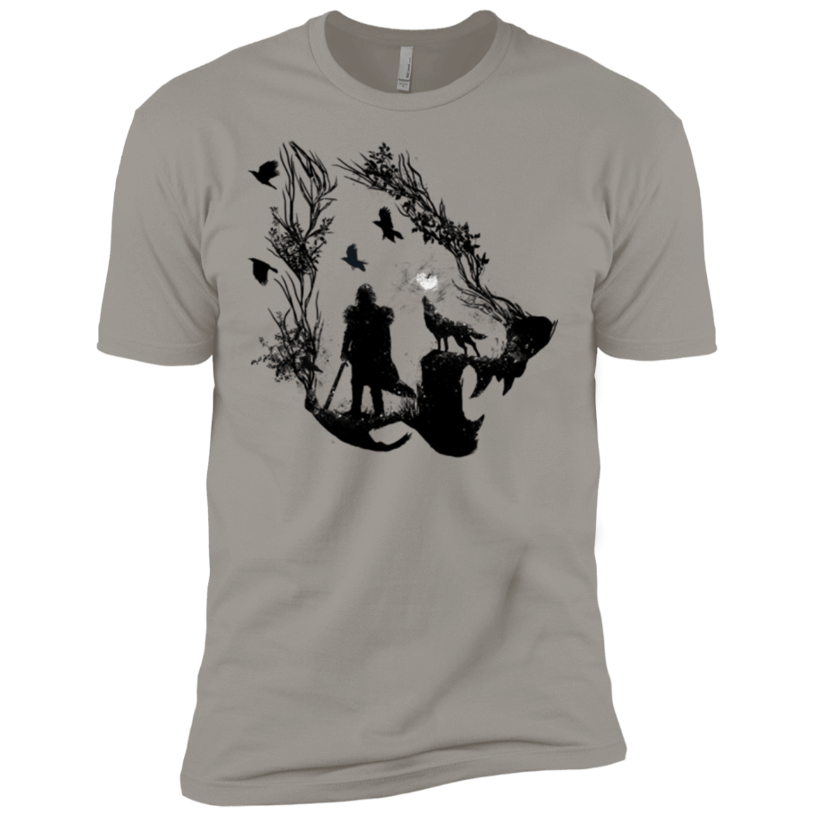 T-Shirts Light Grey / X-Small Lone wolf Men's Premium T-Shirt