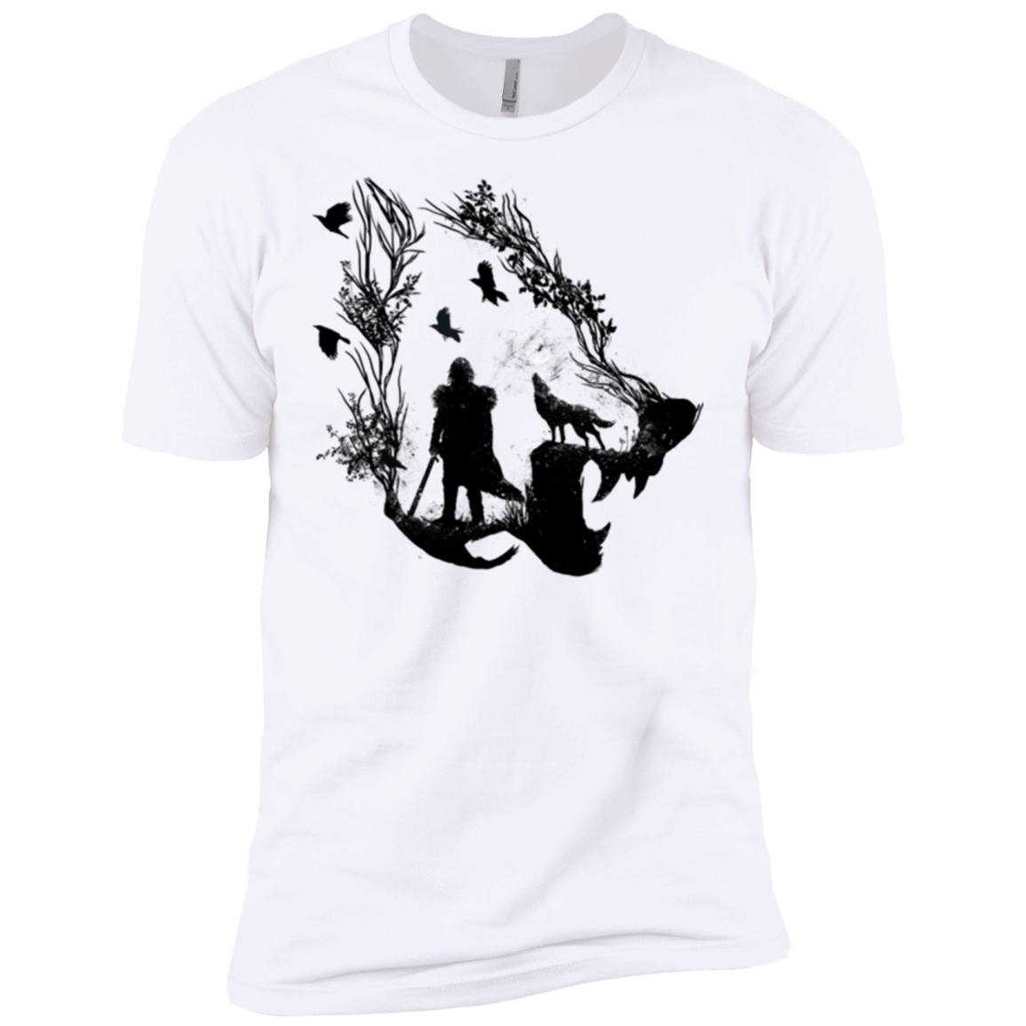 T-Shirts White / X-Small Lone wolf Men's Premium T-Shirt