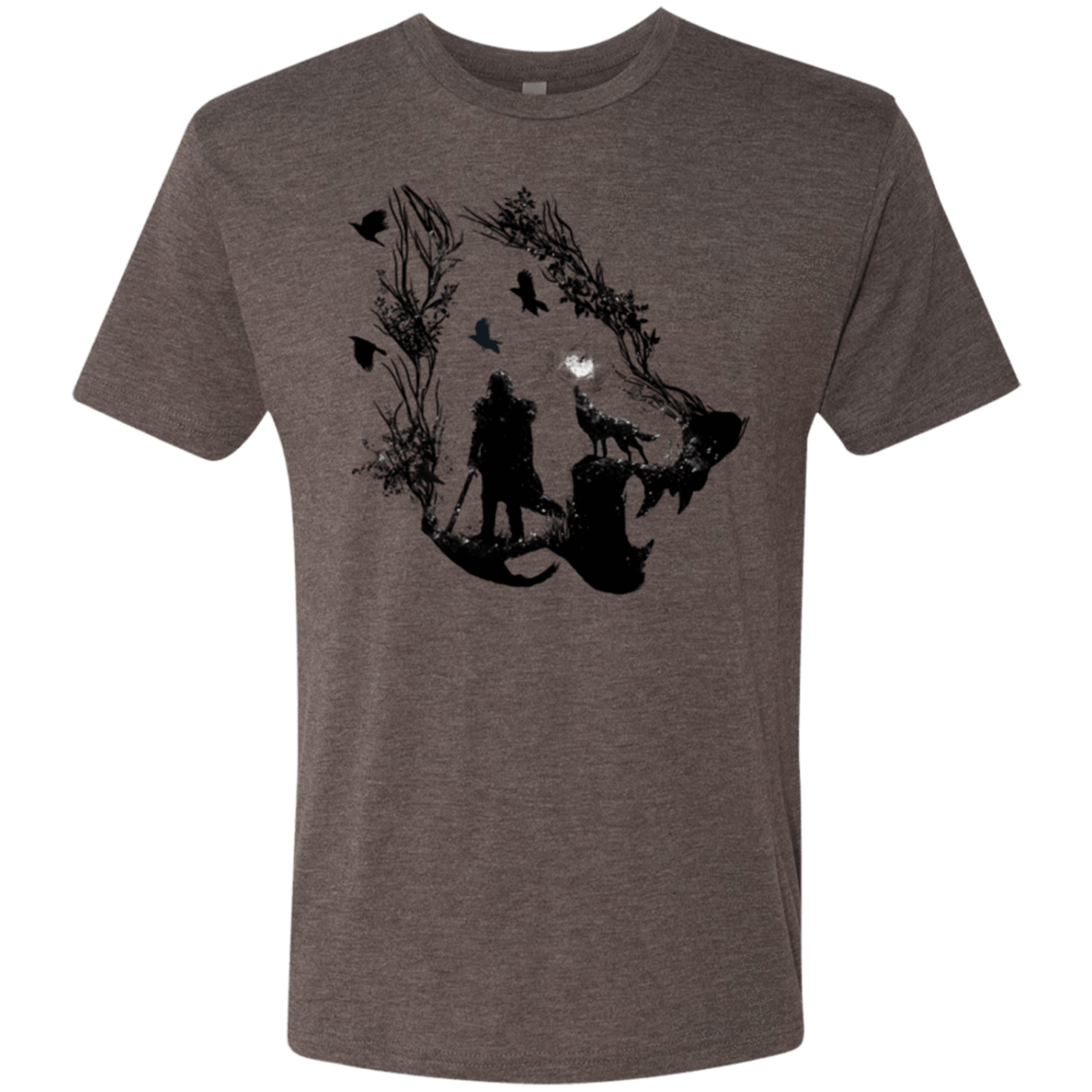 T-Shirts Macchiato / Small Lone wolf Men's Triblend T-Shirt