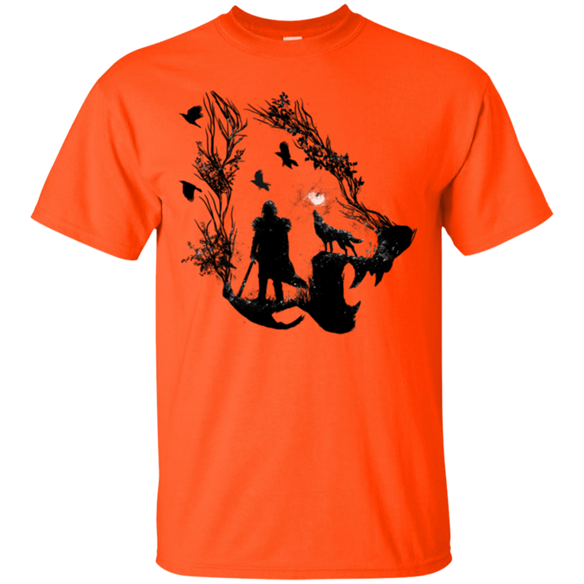 T-Shirts Orange / Small Lone wolf T-Shirt