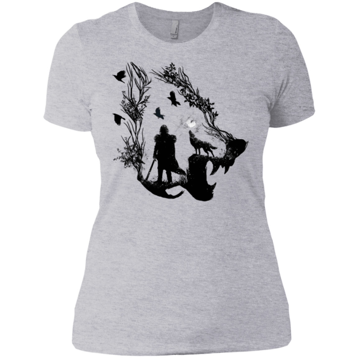 T-Shirts Heather Grey / X-Small Lone wolf Women's Premium T-Shirt