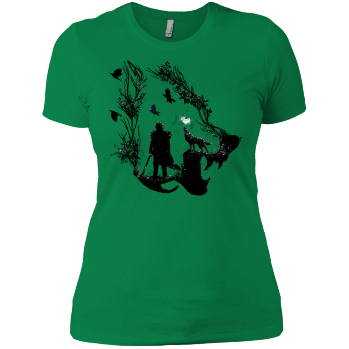 T-Shirts Kelly Green / X-Small Lone wolf Women's Premium T-Shirt