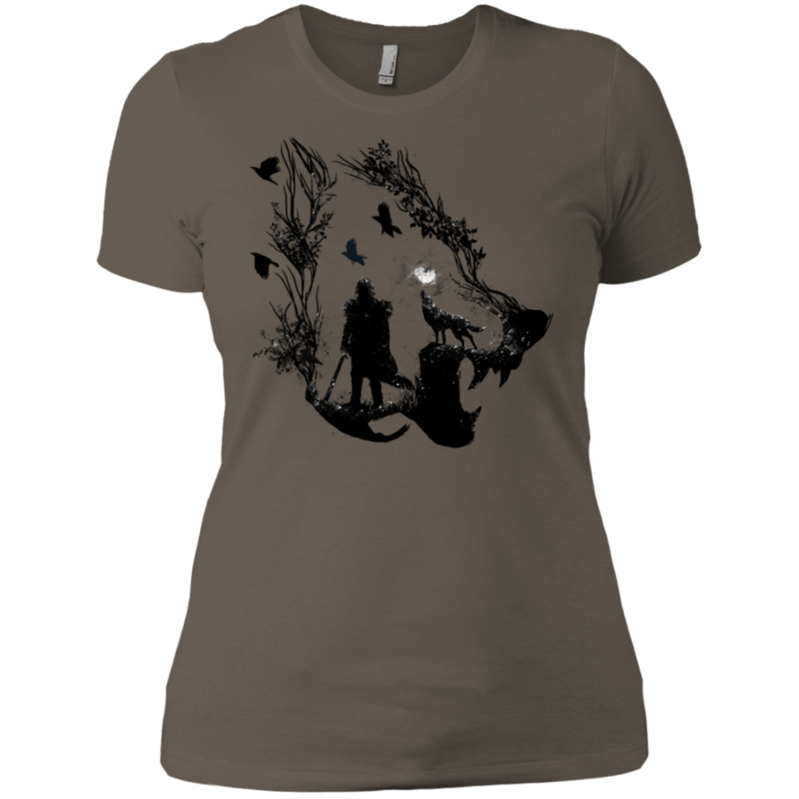 T-Shirts Warm Grey / X-Small Lone wolf Women's Premium T-Shirt