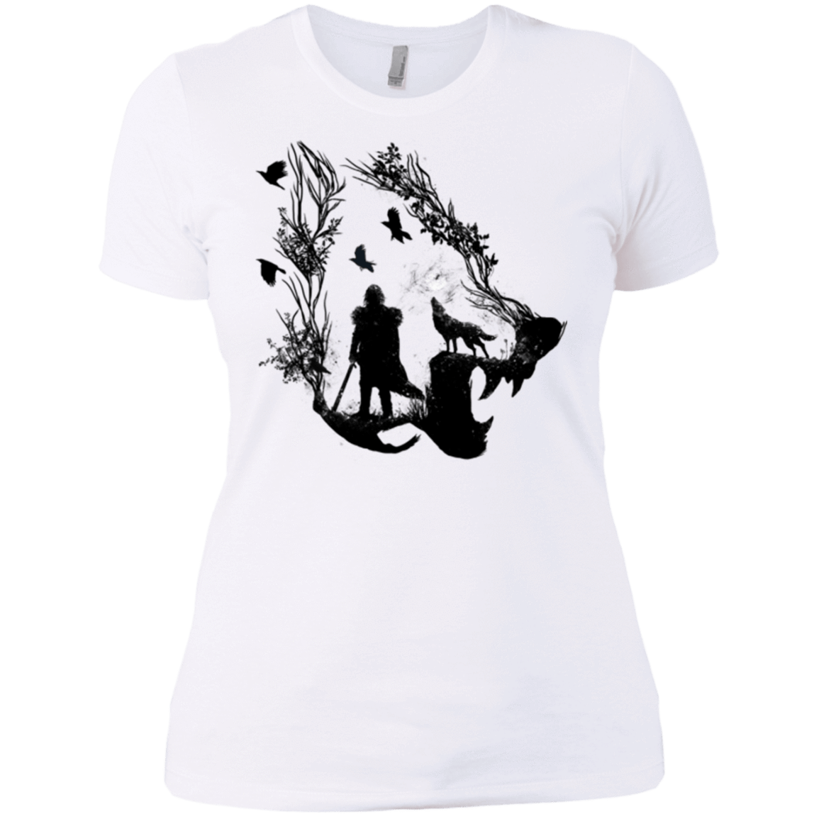 T-Shirts White / X-Small Lone wolf Women's Premium T-Shirt