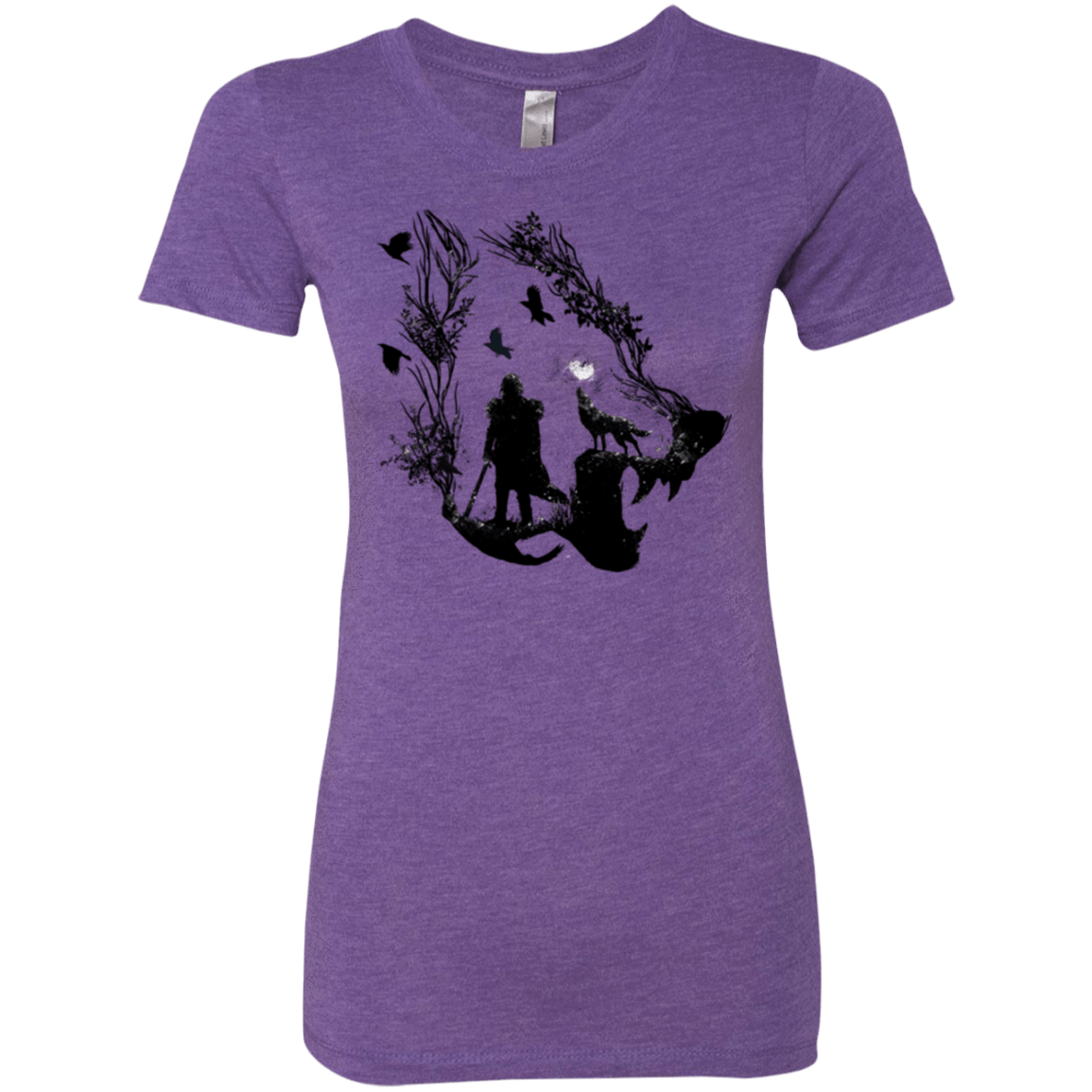 T-Shirts Purple Rush / Small Lone wolf Women's Triblend T-Shirt