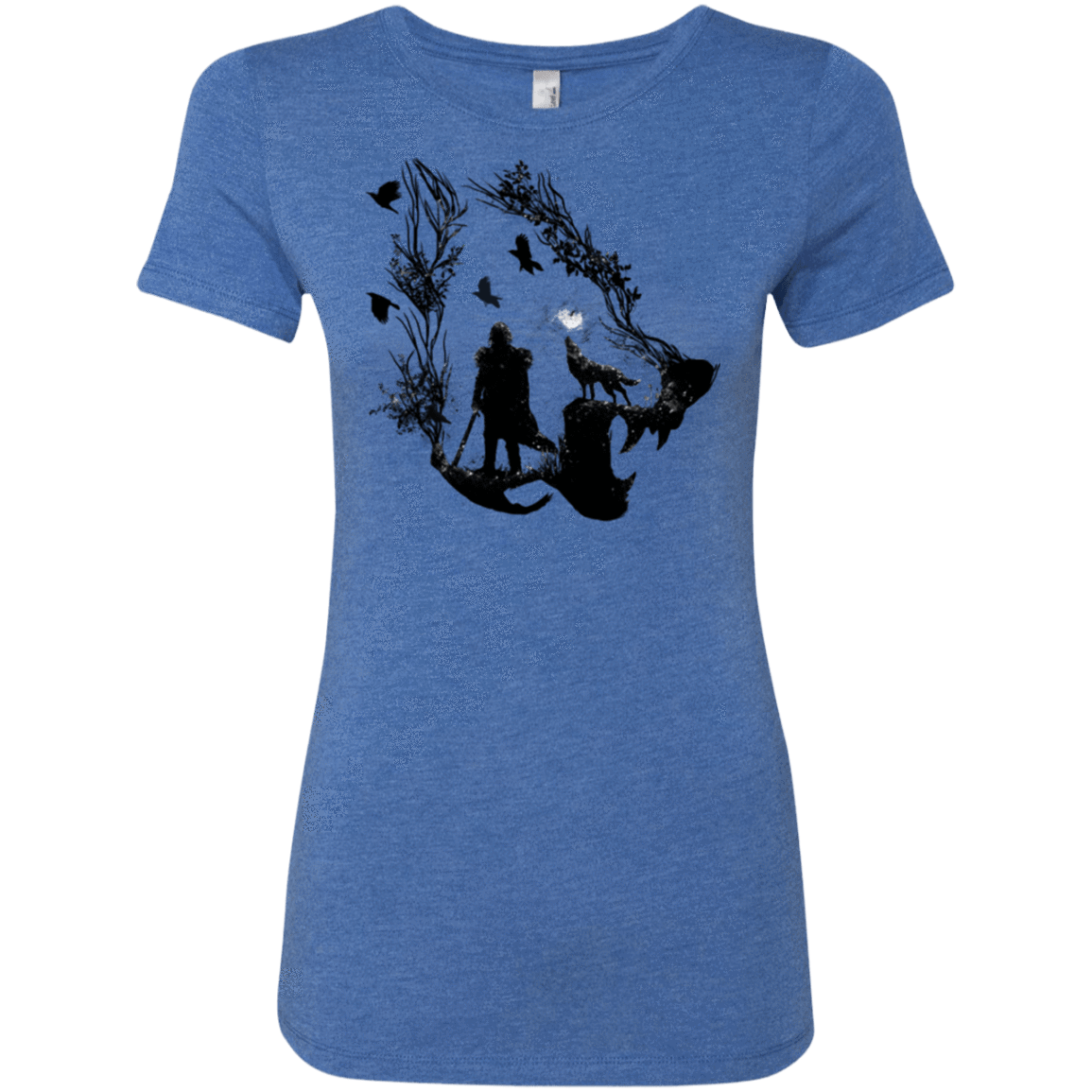 T-Shirts Vintage Royal / Small Lone wolf Women's Triblend T-Shirt