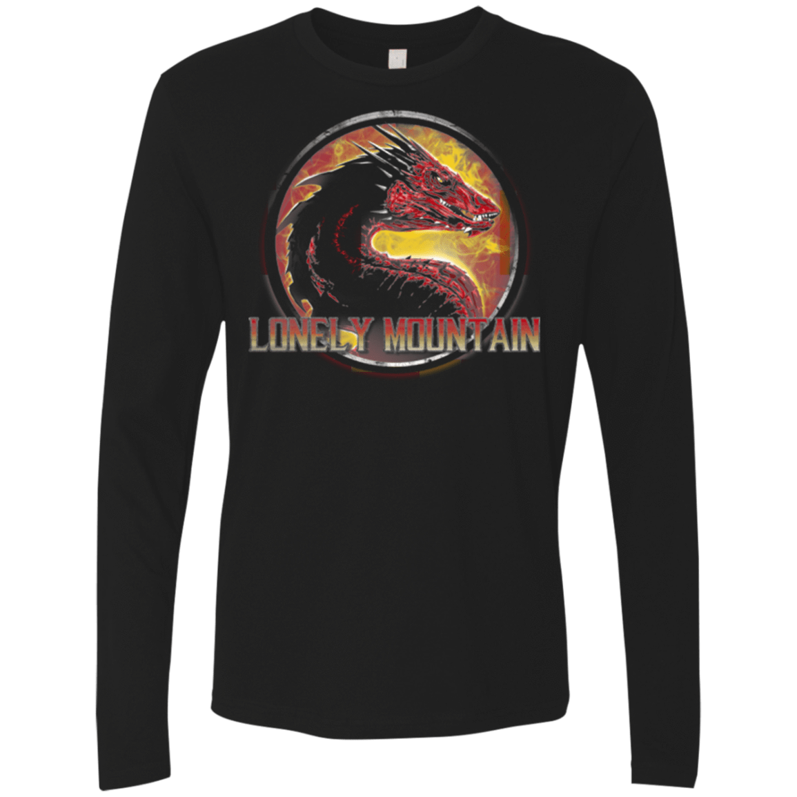 T-Shirts Black / Small Lonely Mountain Men's Premium Long Sleeve