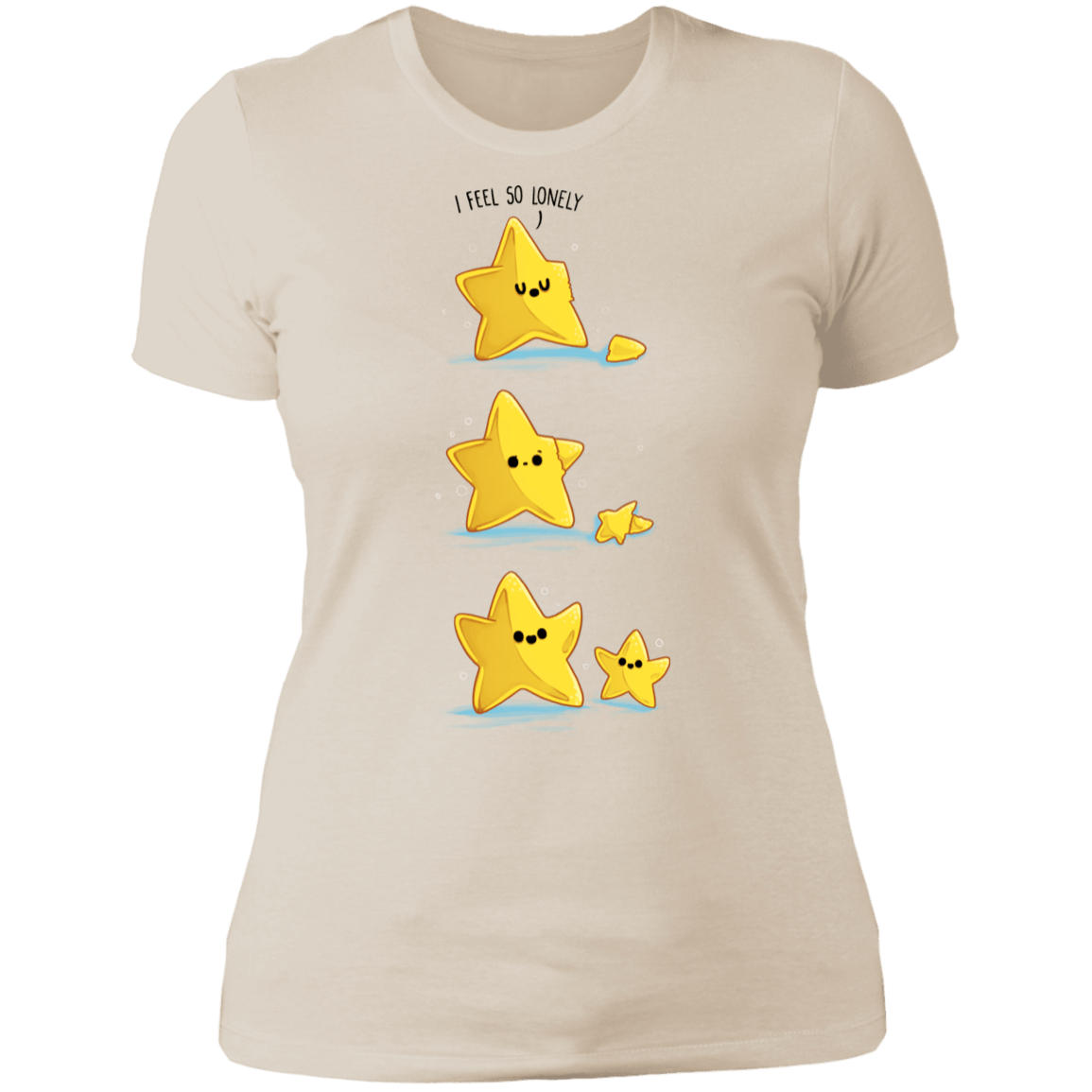 T-Shirts Ivory/ / S Lonely Star Women's Premium T-Shirt