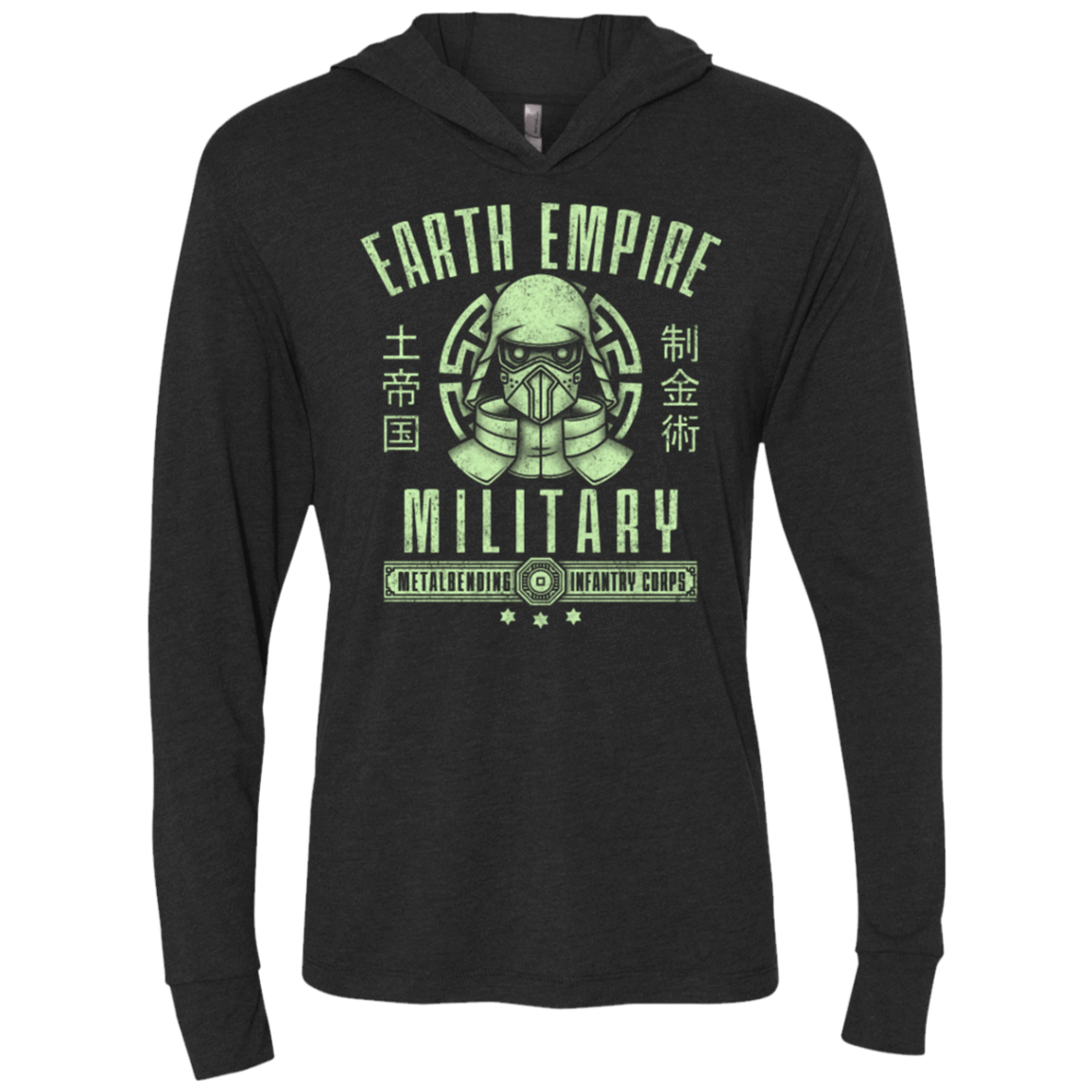 T-Shirts Vintage Black / X-Small Long Live Kuvira Triblend Long Sleeve Hoodie Tee