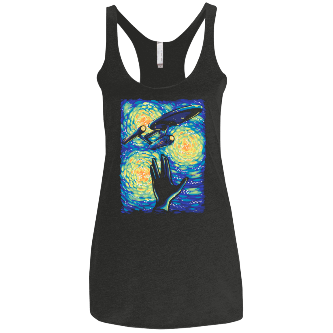 T-Shirts Vintage Black / X-Small Longue Vie Et Prospérité Women's Triblend Racerback Tank