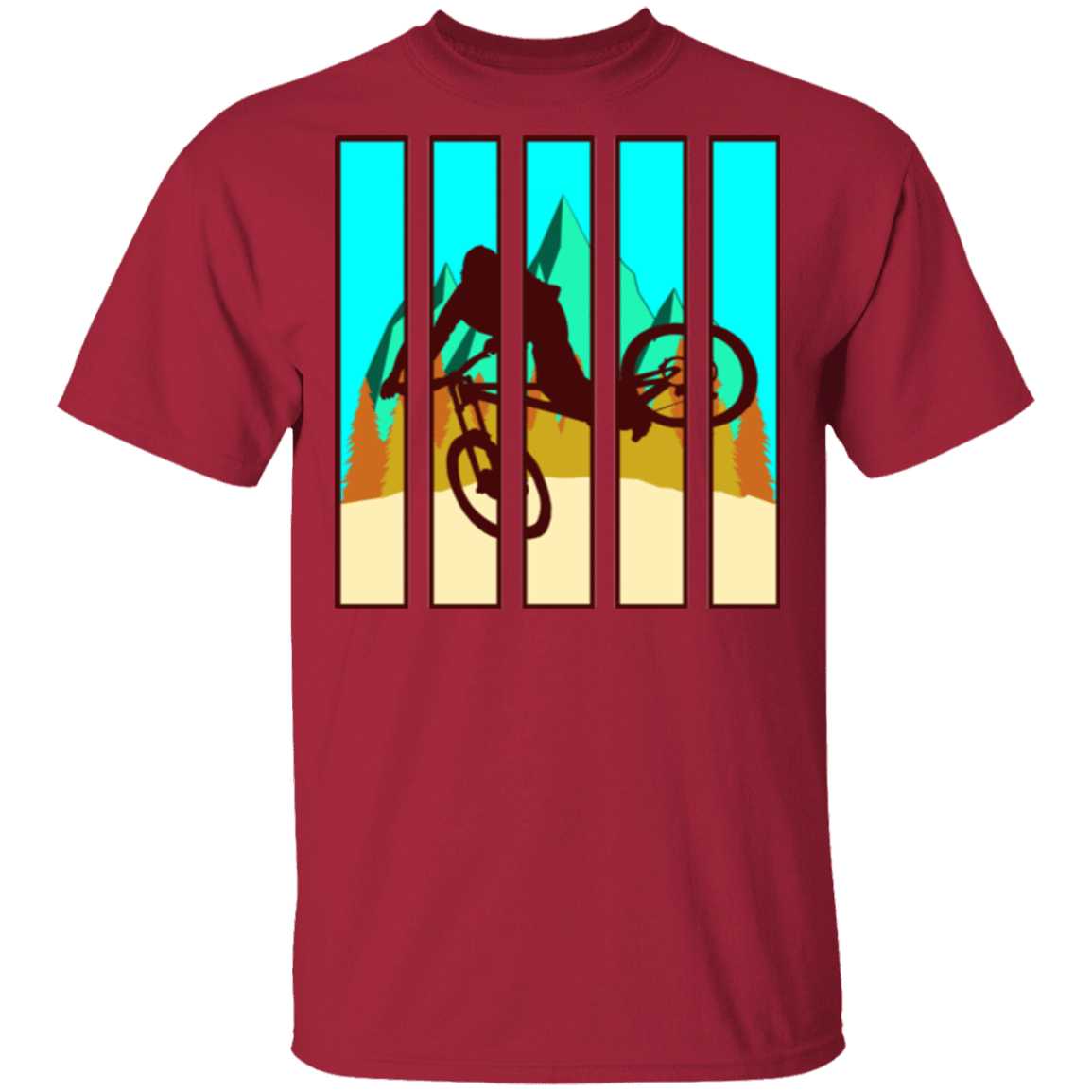 T-Shirts Cardinal / S Looking Glass Mountain Bike T-Shirt