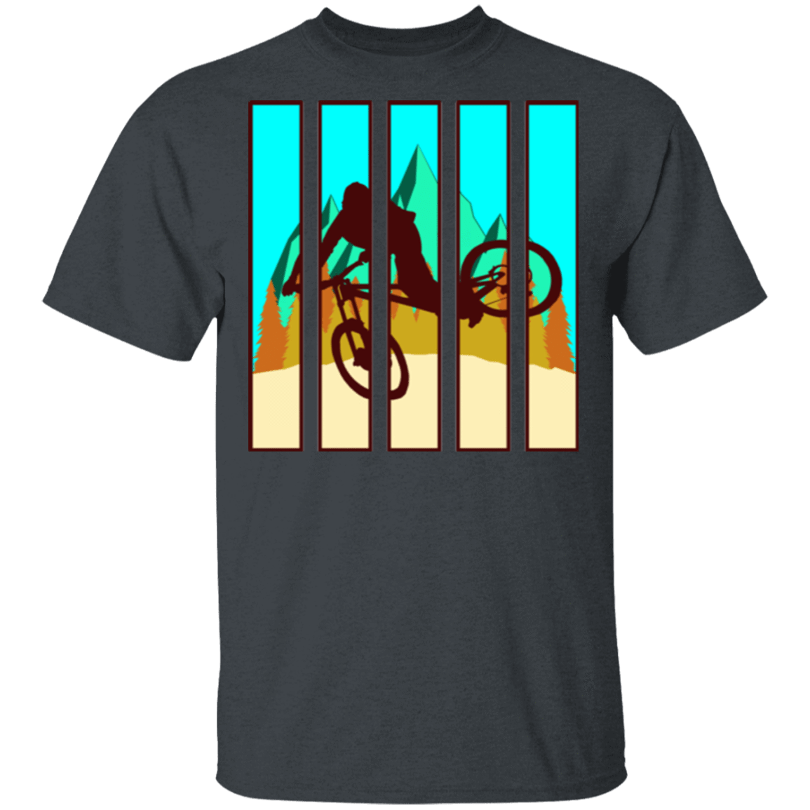 T-Shirts Dark Heather / S Looking Glass Mountain Bike T-Shirt