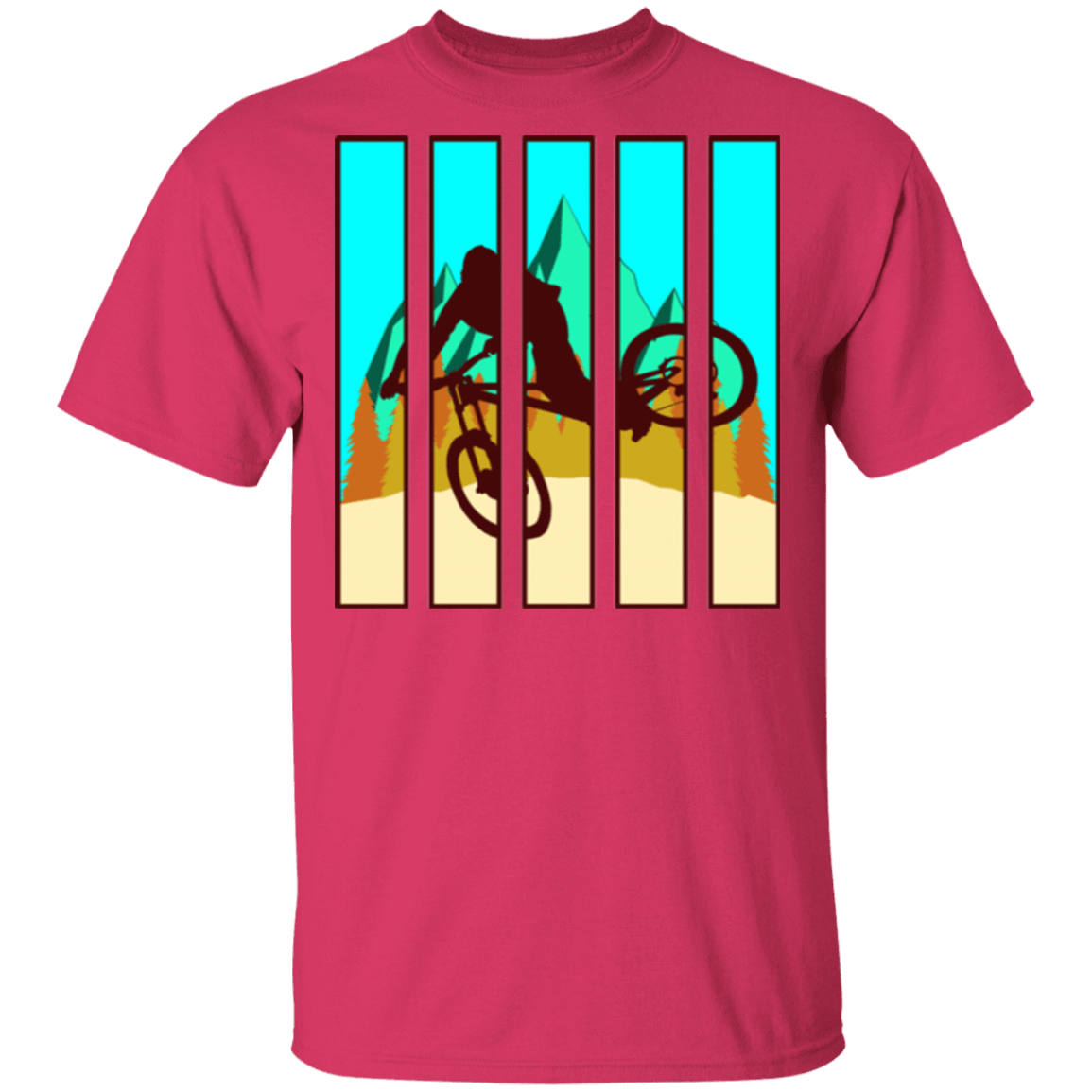 T-Shirts Heliconia / S Looking Glass Mountain Bike T-Shirt