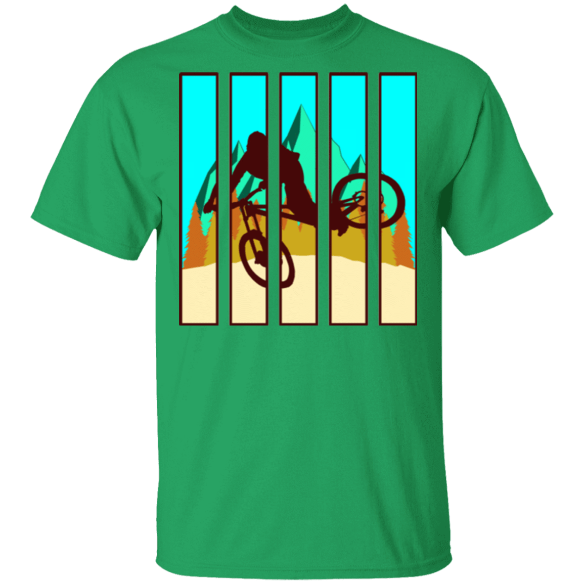 T-Shirts Irish Green / S Looking Glass Mountain Bike T-Shirt