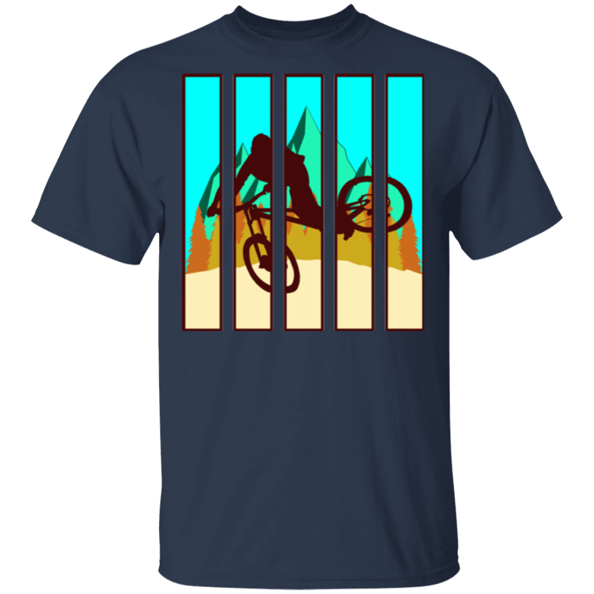 T-Shirts Navy / S Looking Glass Mountain Bike T-Shirt