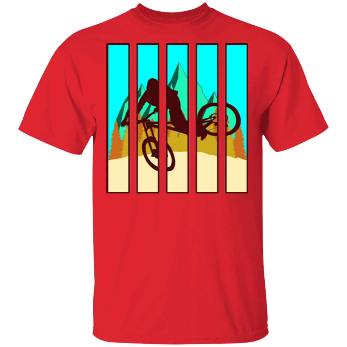 T-Shirts Red / S Looking Glass Mountain Bike T-Shirt