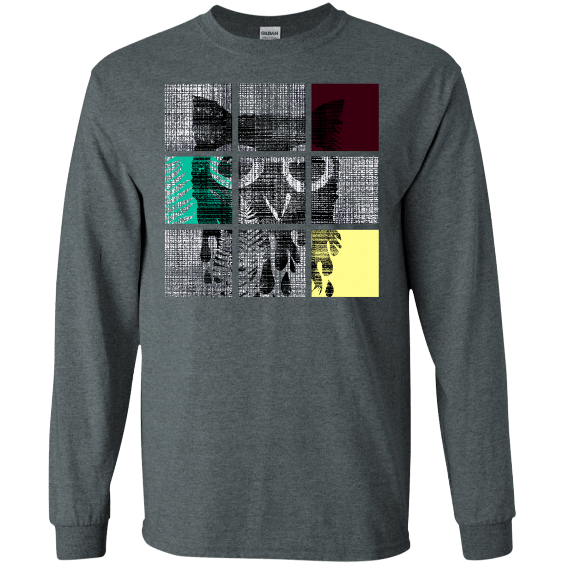 T-Shirts Dark Heather / S Looking Glass Owl Men's Long Sleeve T-Shirt