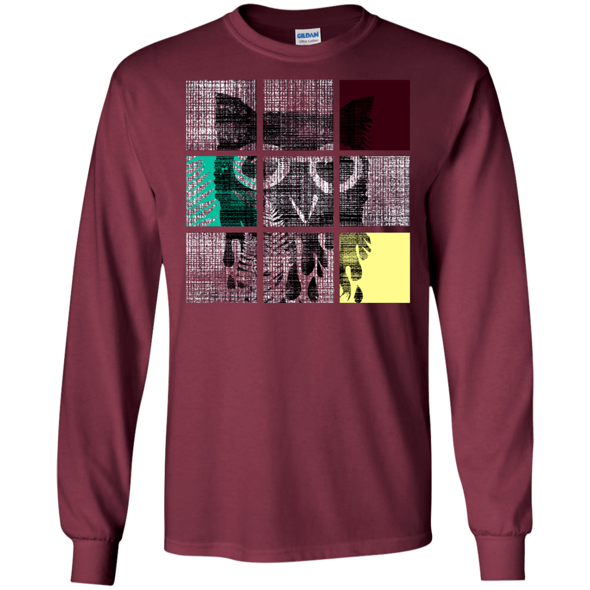 T-Shirts Maroon / S Looking Glass Owl Men's Long Sleeve T-Shirt