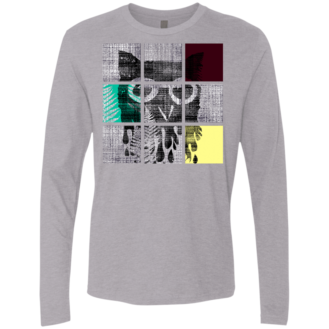 T-Shirts Heather Grey / S Looking Glass Owl Men's Premium Long Sleeve