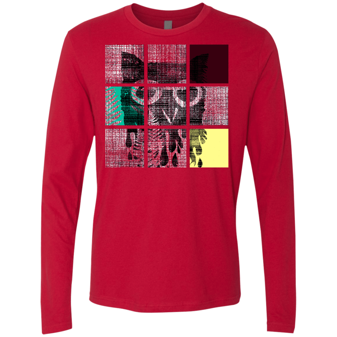 T-Shirts Red / S Looking Glass Owl Men's Premium Long Sleeve