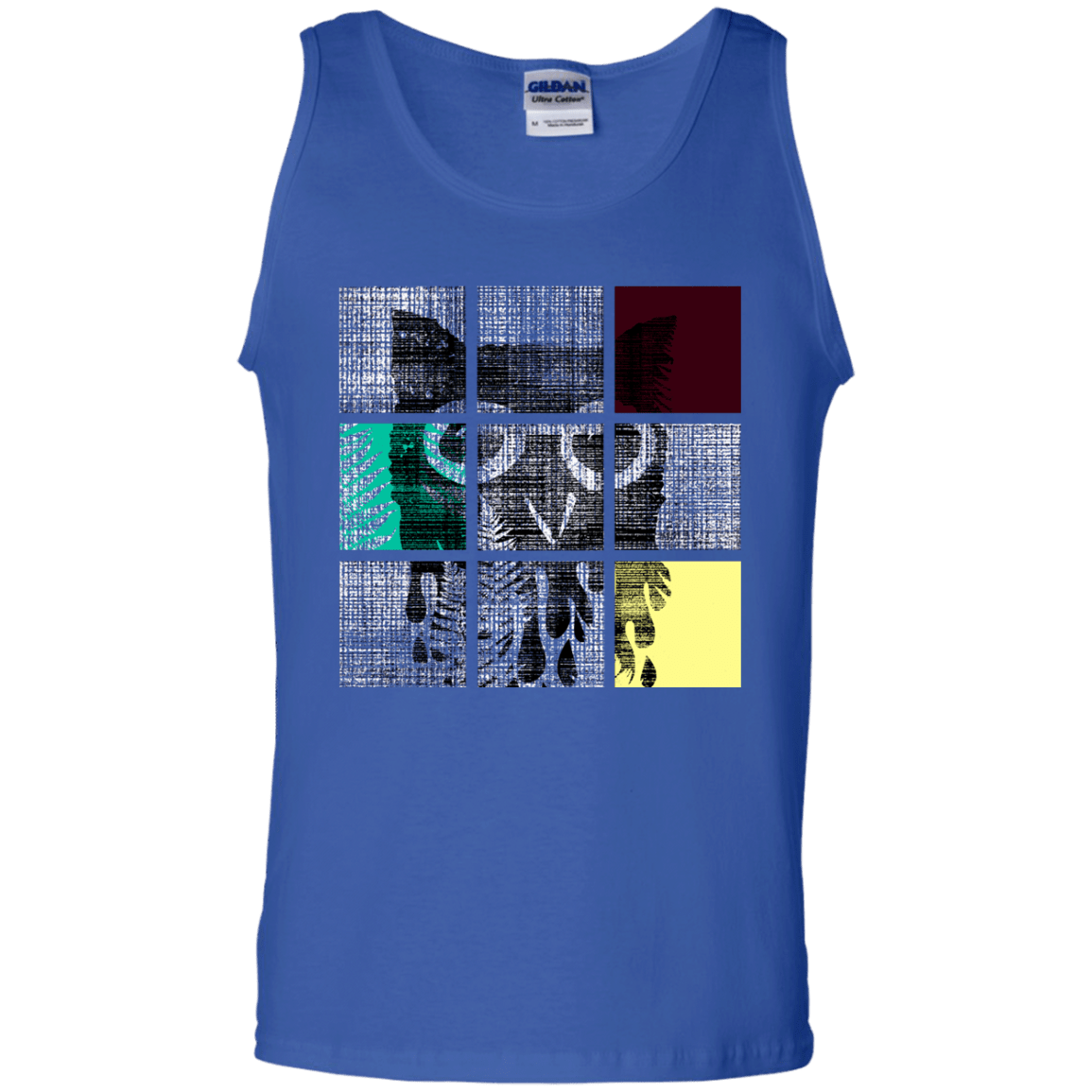 T-Shirts Royal / S Looking Glass Owl Men's Tank Top