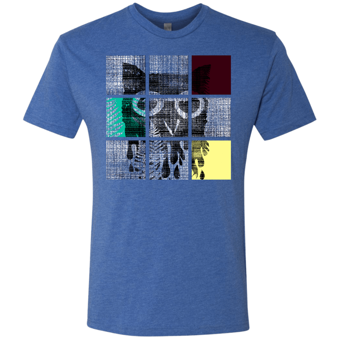 T-Shirts Vintage Royal / S Looking Glass Owl Men's Triblend T-Shirt