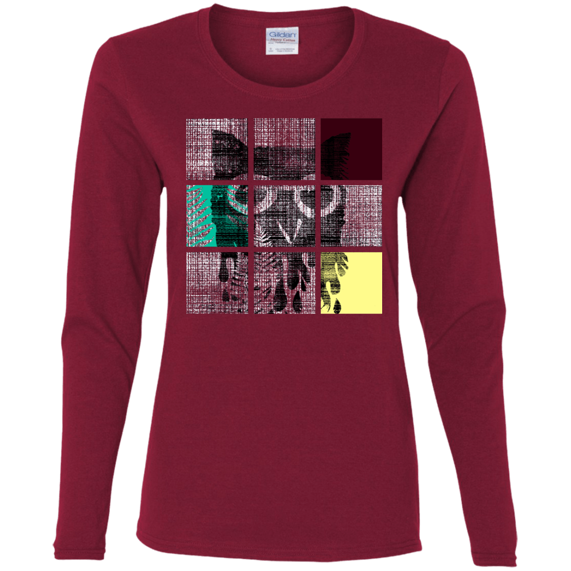 T-Shirts Cardinal / S Looking Glass Owl Women's Long Sleeve T-Shirt