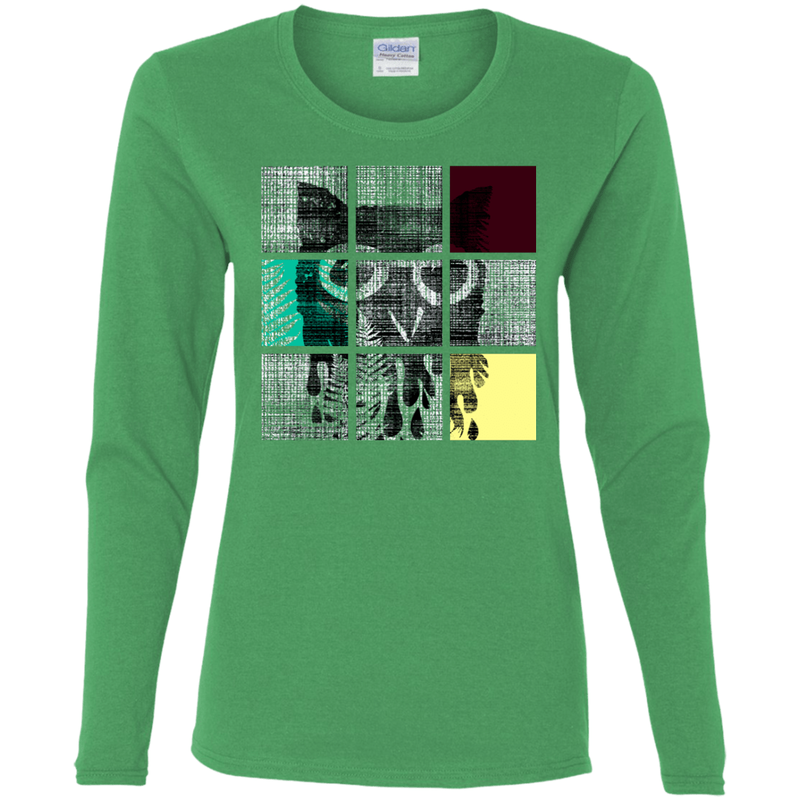 T-Shirts Irish Green / S Looking Glass Owl Women's Long Sleeve T-Shirt